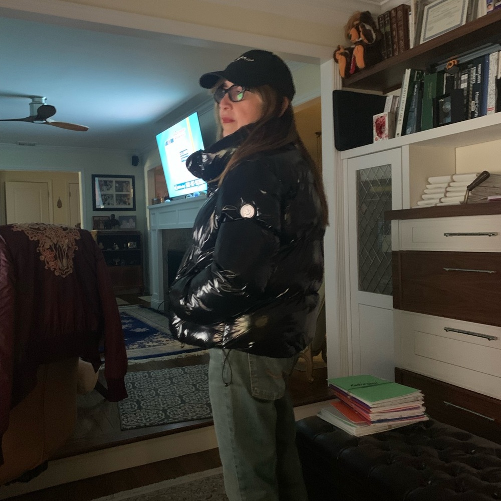 NOIZE Shiny Black Puffer Jacket - Picture 11 of 14